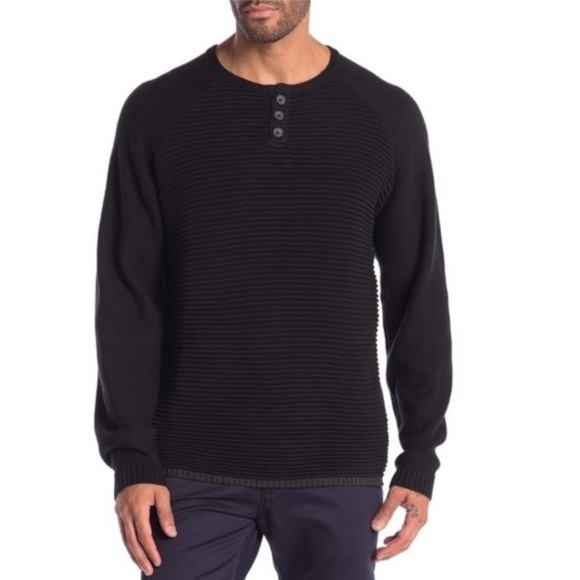 Weatherproof Ottoman Stitch Henley - Picture 1 of 6